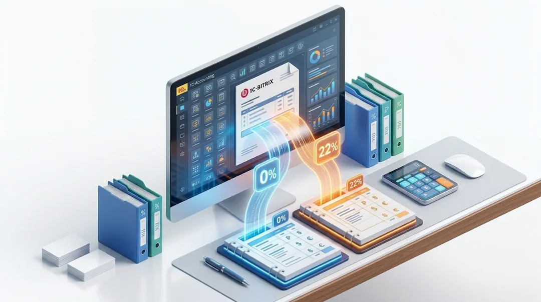 Как оформить комбинированный платеж по счет-заказу от «1С-Битрикс» в 1С:Бухгалтерия