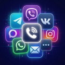 Кнопка связи через мессенджеры (Заказ звонка, Max, Telegram, VK, WhatsApp и другие.)