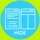 Скрыть параметры задач