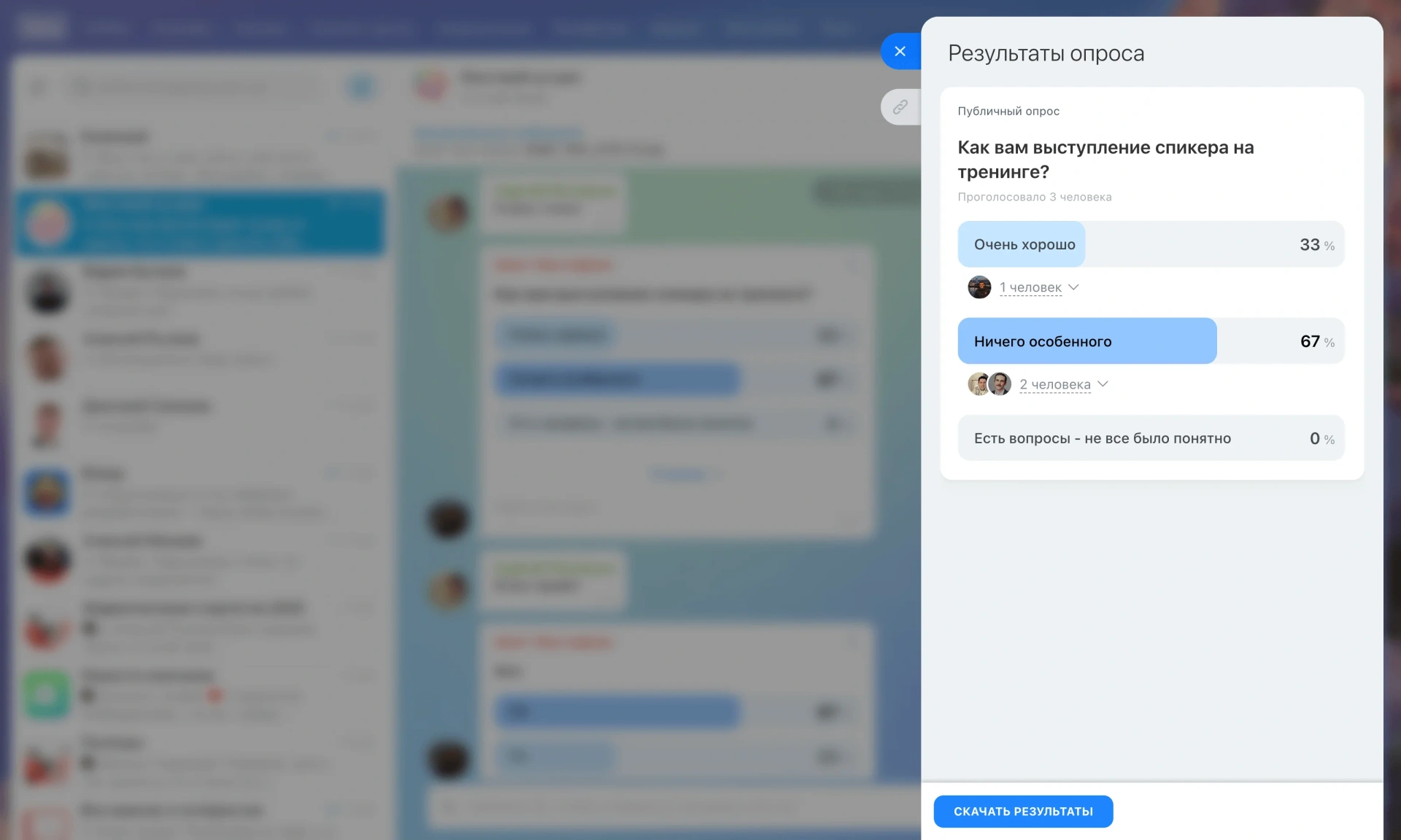 Опросы и голосования в чатах и каналах Опросы и голосования в чатах и каналах